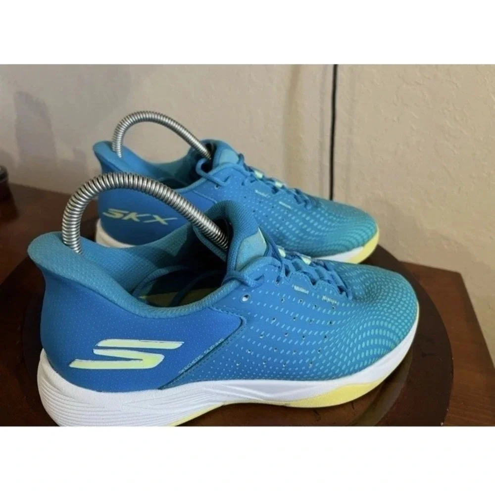 Skecher Viper Court Mens Pickleball Shoes Mens  10 Teal Lime Arch Fit‎ Comfort